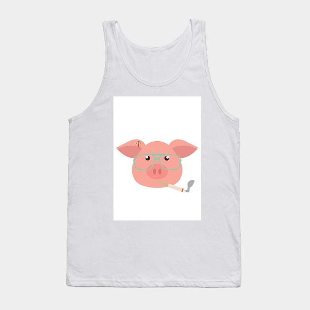 PIG. Smokin Tank Top by BellyMen